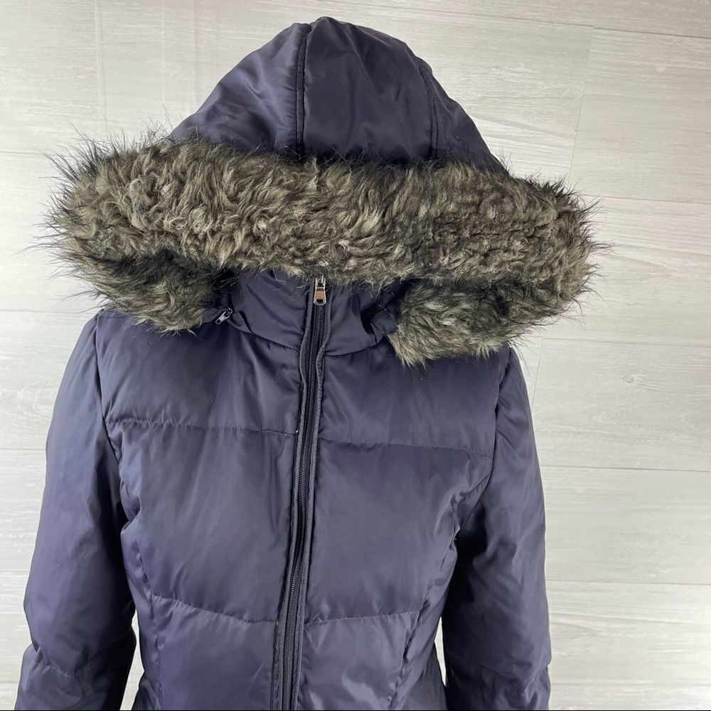 Anne Klein Down Faux Fur Hooded Puffer Coat - Picture 2 of 12